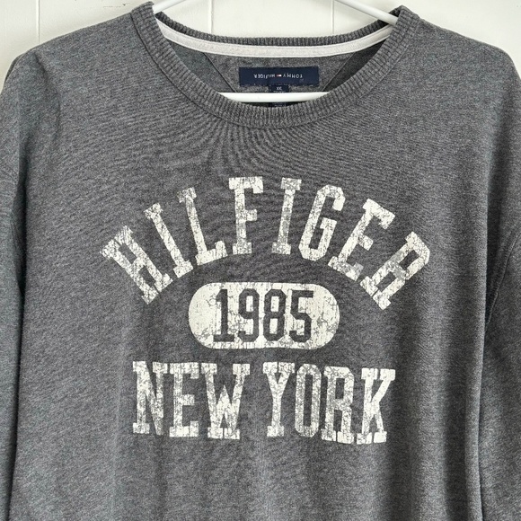 Tommy Hilfiger New York grey sweatshirt Unisex XXL - Picture 5 of 11